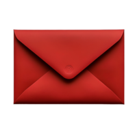 Red Envelope , Transparent Background, Clean Design, Red Envelope, Sealed Rectangular Envelope, Modern and Simple Style, Isolated Graphic Element for Mail png