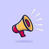 Megaphone for attention simple illustration vector