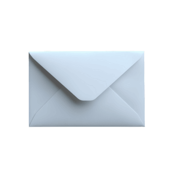 white envelope , Transparent Background, Clean Design, white envelope, Sealed Rectangular Envelope, Modern and Simple Style, Isolated Graphic Element for Mail png