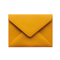 yellow envelope , Transparent Background, Clean Design, yellow envelope, Sealed Rectangular Envelope, Modern and Simple Style, Isolated Graphic Element for Mail png