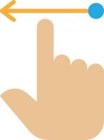 Drag Left Gesture vector
