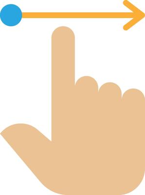 Drag Right Gesture