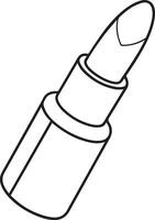 lipstick coloring pages vector