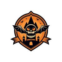 Hipster Haunted House Design vector