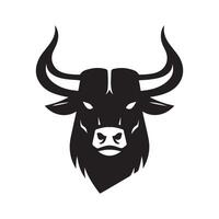 Distinctive Bull Icon Design Elements vector
