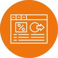 Bounce rate Icon Design Symbol vector