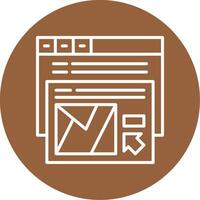 Conversion rate optimization Icon Design Symbol vector