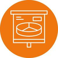 3D Pie Chart Icon Design Symbol vector