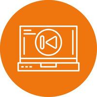 Skip backward Icon Design vector