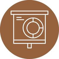 Donut Chart Icon Design Symbol vector