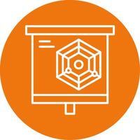 Radar Chart Icon Design Symbol vector