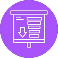Funnel Chart Icon Design Symbol vector