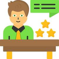 Interviewer Icon Design vector