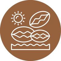 Beachcombing Icon Design Symbol vector