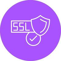 SSL Certificate Icon Design vector