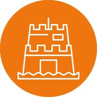 Sand sculpture Icon Design Symbol vector