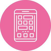 Grid Icon Design Symbol vector