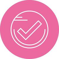 Checkmark circle Icon Design vector