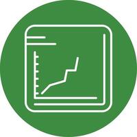Line chart Icon Design vector
