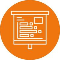 Horizontal Bars showing Icon Design Symbol vector