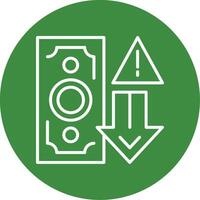 Price Drop Alert Icon Design vector