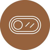 Toggle Button Icon Design vector