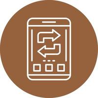Refresh Icon Design Symbol vector