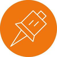 Pin Icon Design vector
