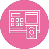 ATM Icon Design vector