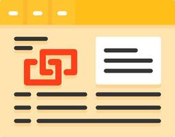 Link building Icon Design Symbol vector