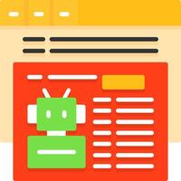 Robotstxt Icon Design Symbol vector