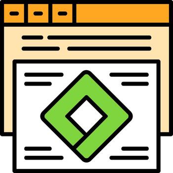 Attribution modeling Icon Design Symbol vector