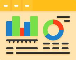 Mobile app analytics Icon Design Symbol vector