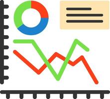 Line chart Icon Design Symbol vector