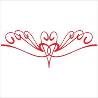 The flower pistil is red in color vector