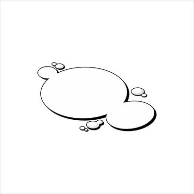 White speech bubble