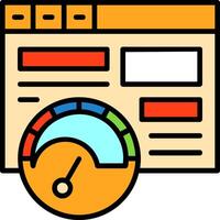 Page speed Icon Design Symbol vector