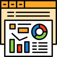 Metrics Icon Design Symbol vector