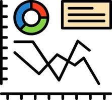 Line chart Icon Design Symbol vector