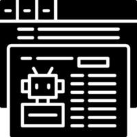 Robotstxt Icon Design Symbol vector