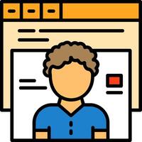 Unique visitors Icon Design Symbol vector