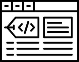 Meta tags Icon Design Symbol vector