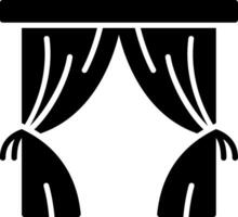 Curtains Icon Design vector