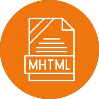 MHTML Icon Design vector