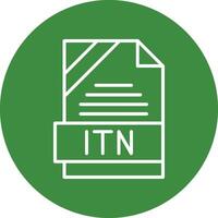 ITN Icon Design vector