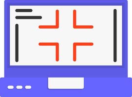 Exit full screen Icon Design vector