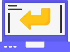 Back Icon Design vector