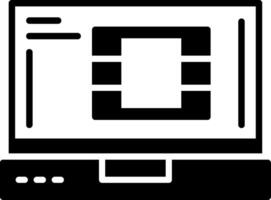 a laptop computer with a screen on it vector
