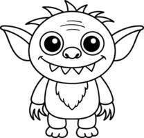 Gremlins coloring pages vector