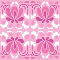 pattern is a traditional local fabric design featuring floral and foliage motifs in continuous ikat patterns. the background is beautifully shaded in tones of pink, suitable for fashion. sweet color. vector